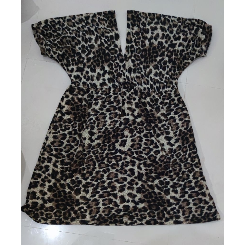 Dress Wanita Motif Macan