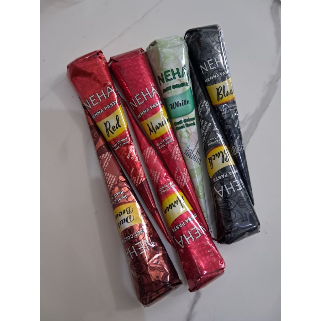 Neha Henna Art / Kutek halal BPOM /Tahan lama/ paste pacar tangan