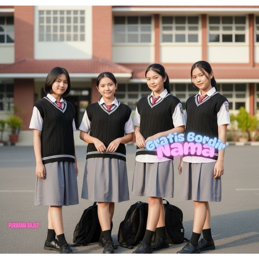 Rompi rajut atasan pria wanita premium baju rajut outerwear