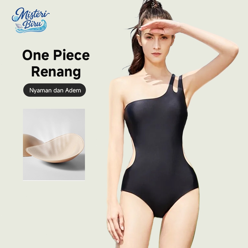 [MB]Baju Renang Wanita Bodysuit Monokini Swimsuit Seksi Fashion Bukaan Punggung Beachwear