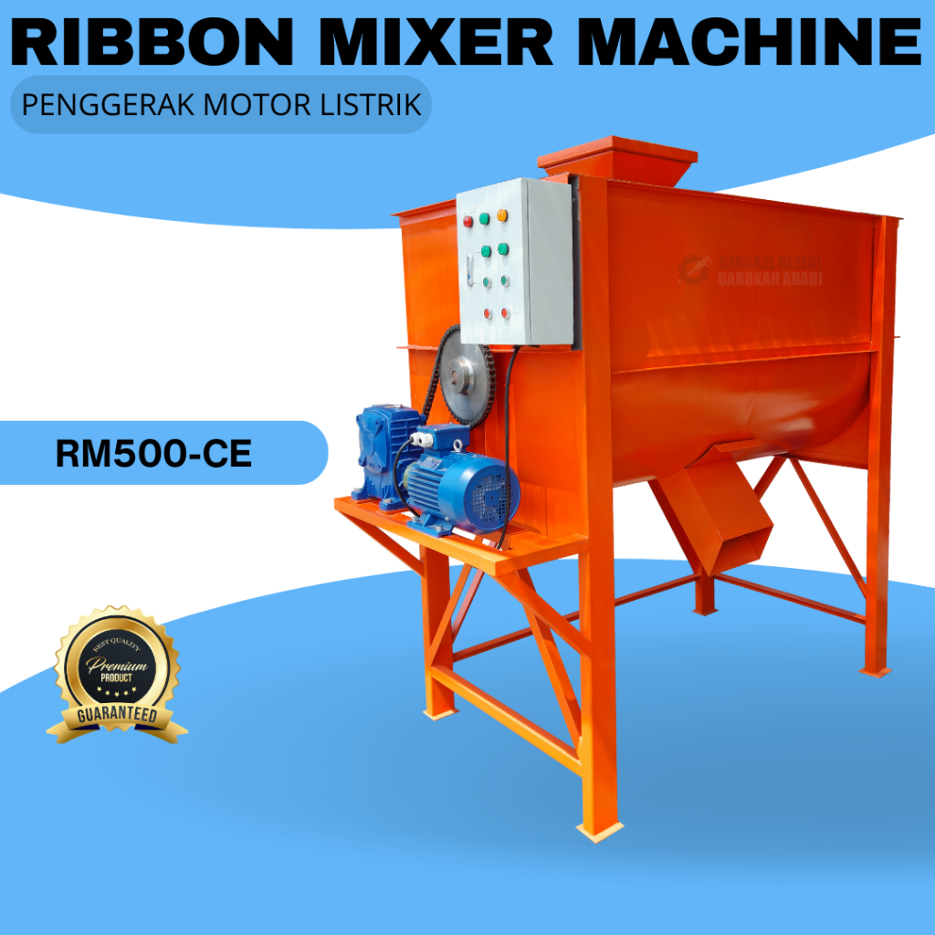Mesin Mixer Industri Pencampur Pakan Ternak Kapasitas 500 Kg Dilengkapi Control Panel Mudah Dioperas
