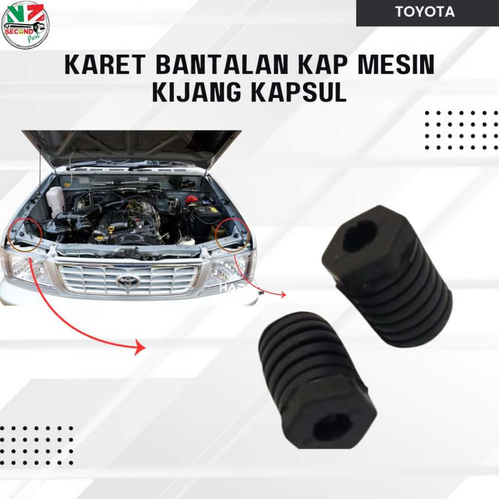 Karet Bantalan Kap Mesin Mobil Toyota Kijang Kapsul Krista LGX SGX LSX SSX