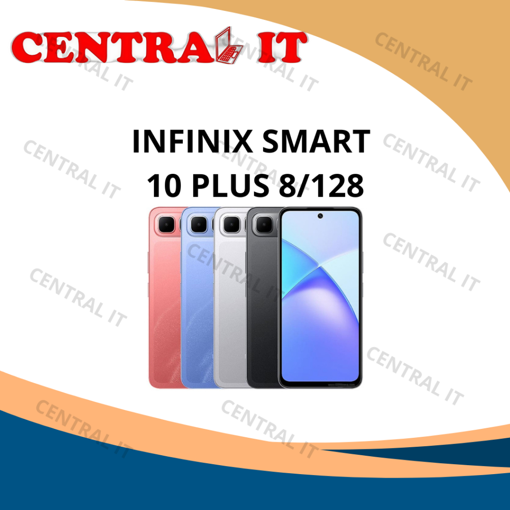 Infinix Smart 10 Plus 8/128 Smartphone Entry-Level Layar 6.67 Inci 120Hz HD+ Baterai 6000mAh NFC IP6