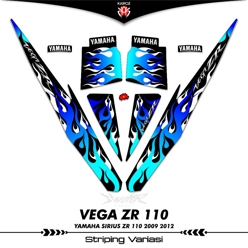 STRIPING YAMAHA VEGA ZR 110 LAMA STIKER STICKER VARIASI SIRIUS 2008 2009 2010 2011 2012 K23