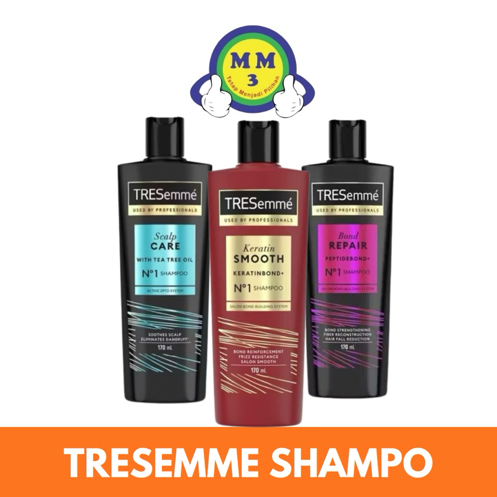 TRESEMME SHAMPO BOND REPAIR  170/ TRESEMME SHAMPO  KARATIN SMOOTH 170ml / TRESEMME SHAMPO SCALP CARE