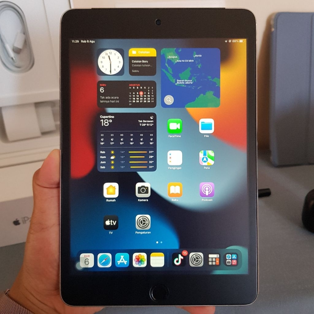 iPad Mini 4 Wifi+Cellular 32GB Fullset Banyak Bonus