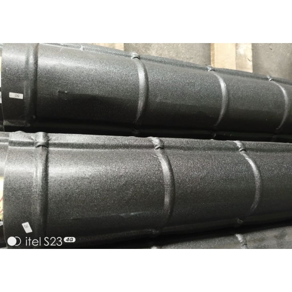 Nok Atap / Perabung Atap / Rabung Atap Black matt - Hitam Kusam Panjang 90cm Lebar 22cm