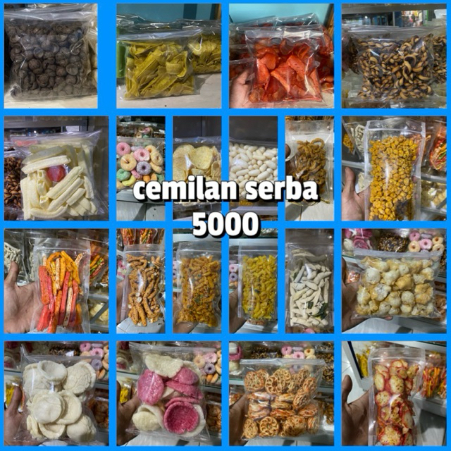 Aneka Snack Cemilan Murah Serba 5000 An | Asin,Pedas,Manis