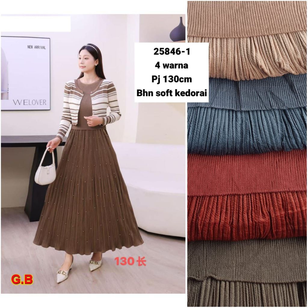 gamis& midi rajut kancing plisket by Zara woman