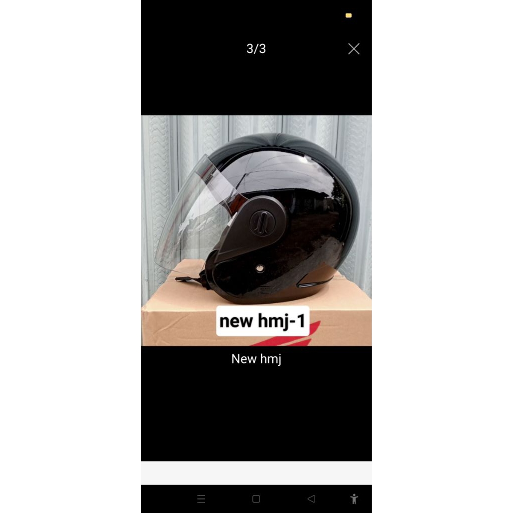 HELM HMJ 1 HITAM  2025 NEW TANPA TOPI ORIGINAL AHM HONDA