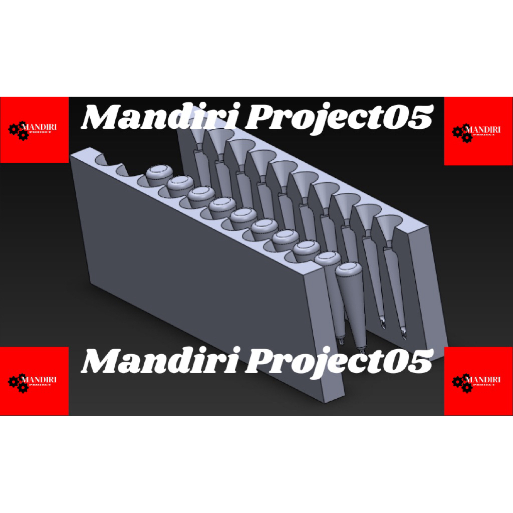Cetakan timah Pancing kerucut 20 gram, Cetakan Timah Kerucut 20 Gram, Cetakan Bandul Timah Kerucut 2