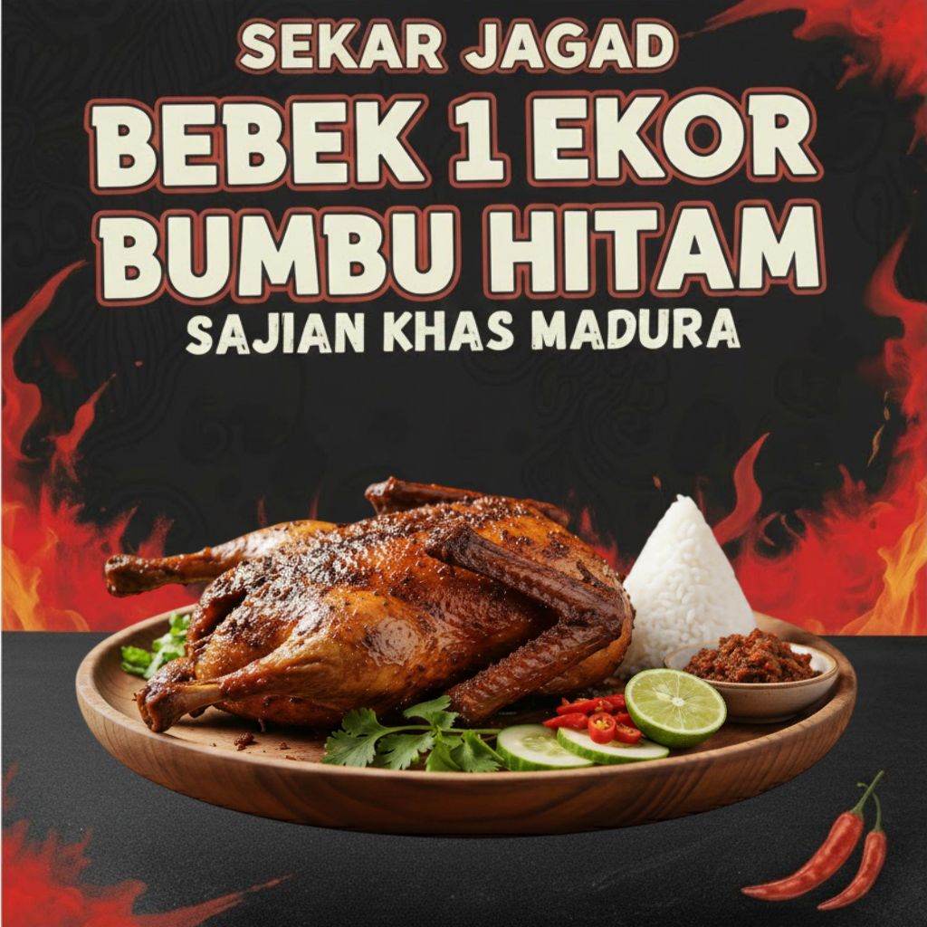 Bebek ungkep Bumbu  Hitam Khas Madura (1 Ekor) by Sekar Jagad