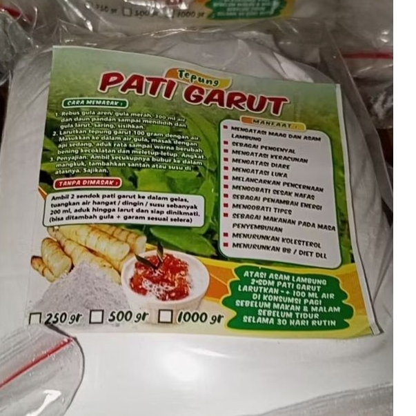 PROMO tepung garut 1kg / tepung pati garut / tepung garut / pati garut / aroowroot / aroowroot powde