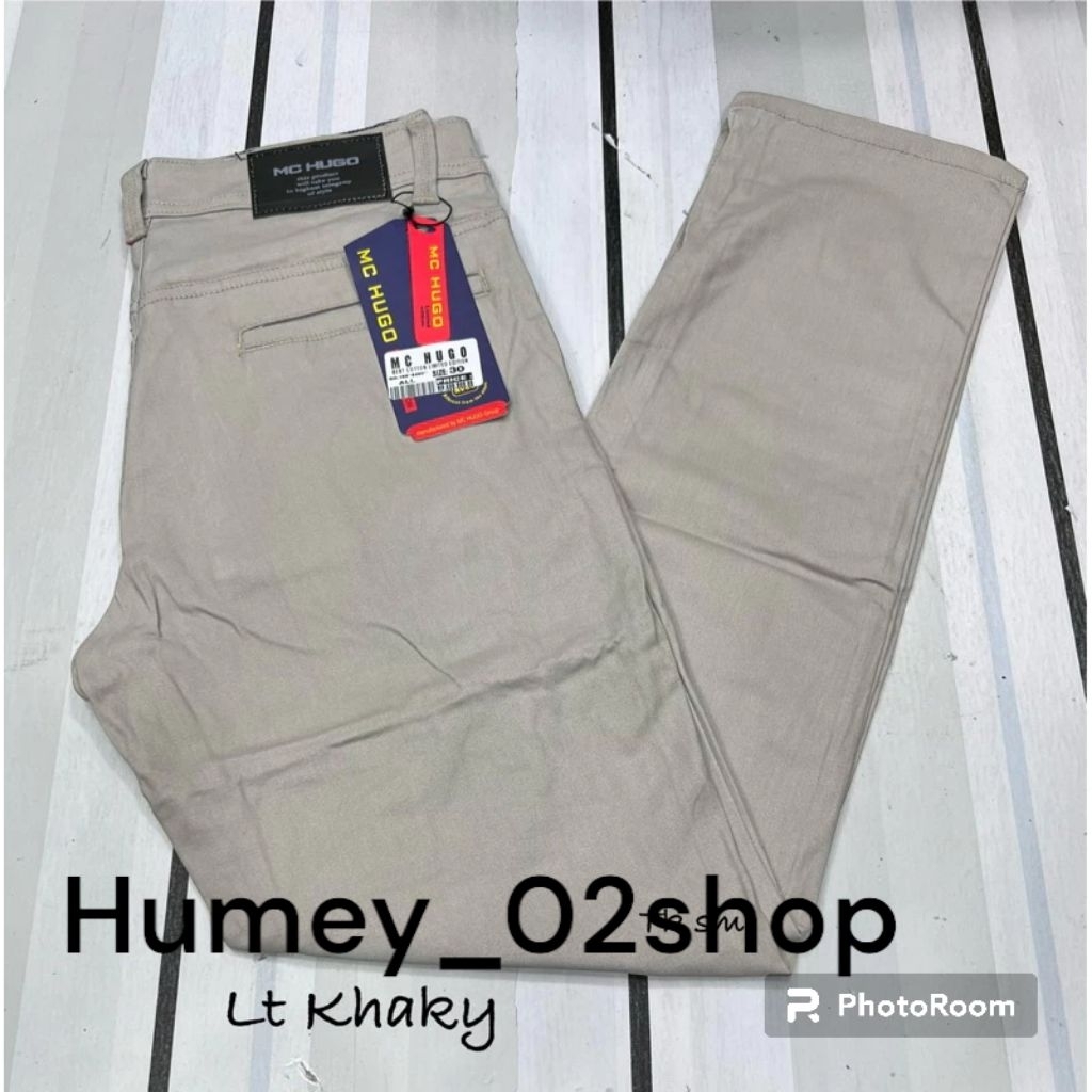 celana chinos mc hugo pria terbaru / celana katun panjang cowok keren