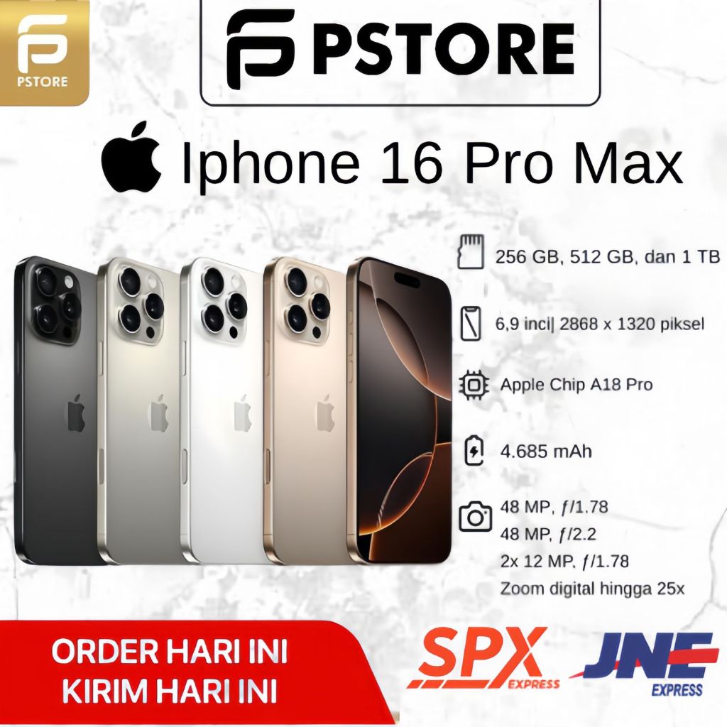 Pstore HANDPHONE 16 PROMAX NEW GARANSI RESMI