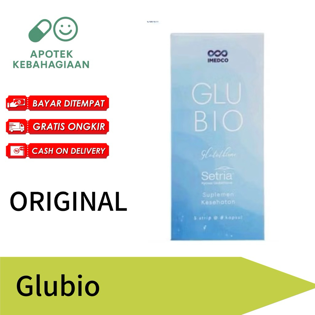 Glubio Glutathione Box Isi 30 Strip Vitamin Suplemen