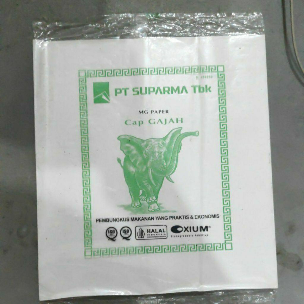 Kertas Nasi Cap GAJAH Warna Putih