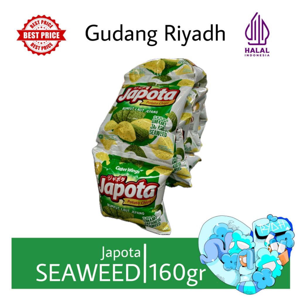 Chiki Japota Potato Chips Renceng Isi 10pcs