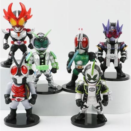 Action Figure Kamen Rider Black RX isi 6pcs