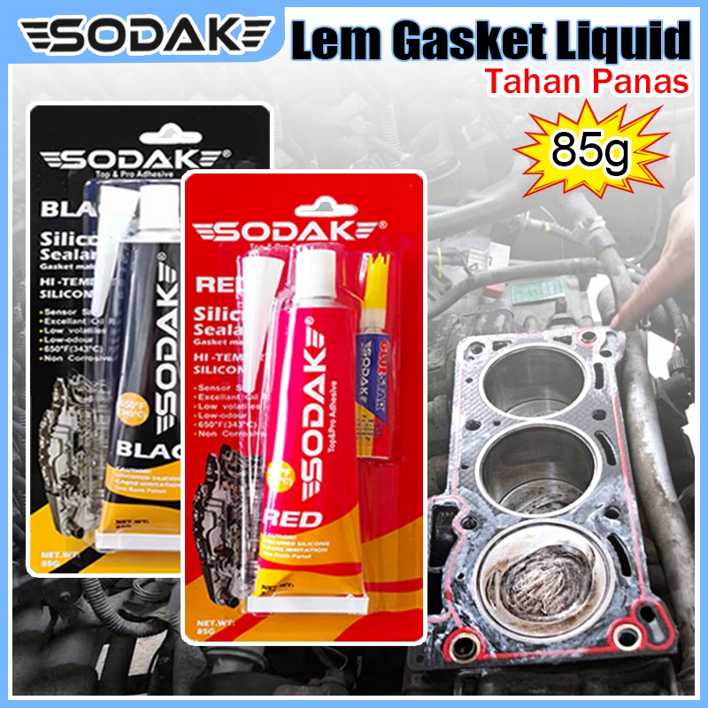 85gr Lem Gasket Rubber SODAK / Lem Paking Mesin Tahan Panas / Lem Perpak Mesin Motor 014