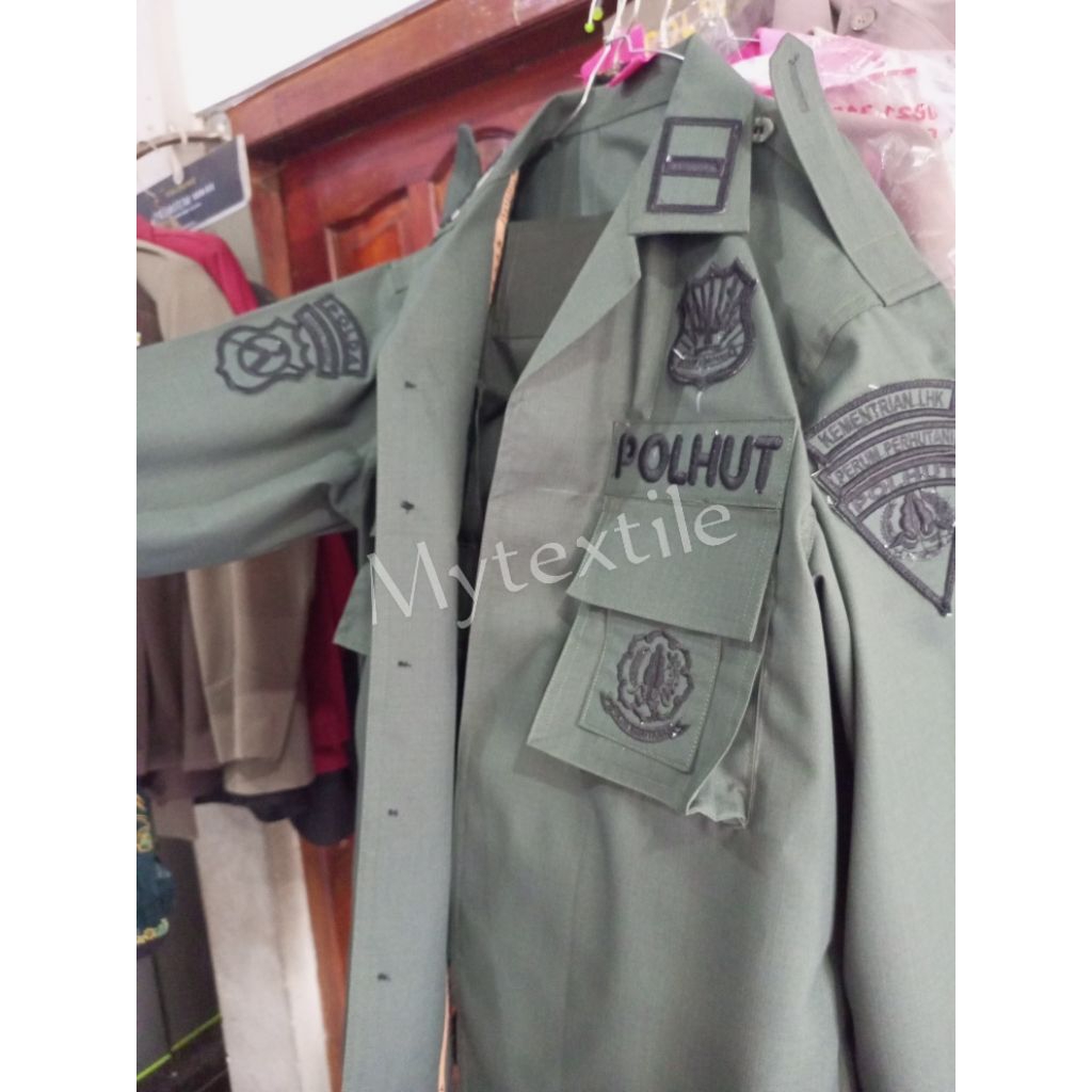 kain seragam polhut grandefeel