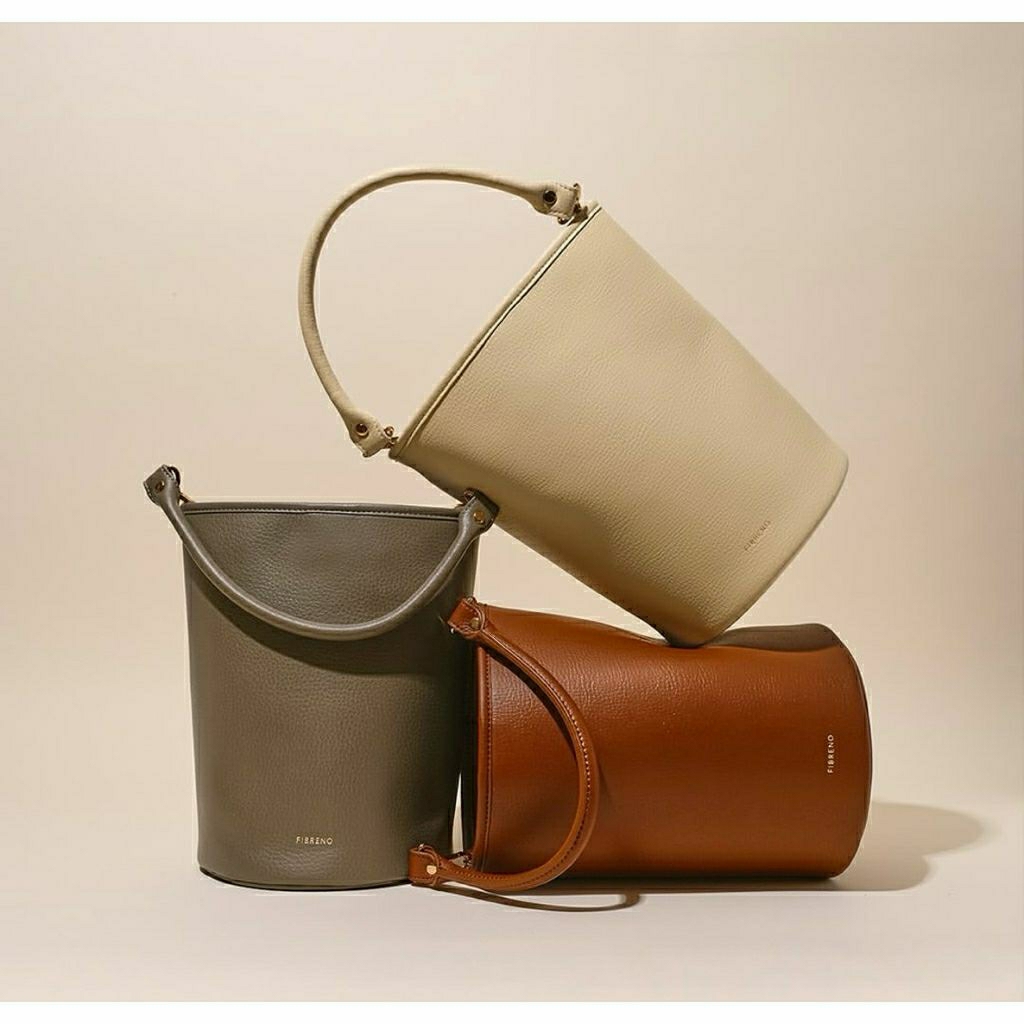 FIBRENO BUCKET TUTTI BAG 1:1 | ghina bag black metalic