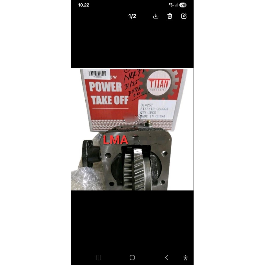 PTO ISUZU ELF NMR 71 MERK TITAN