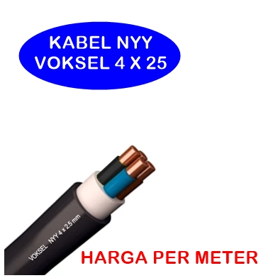 KABEL NYY 4 X 25 VOKSEL HARGA PER METER