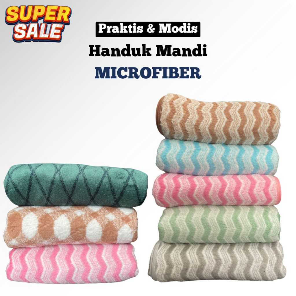 HANDUK MANDI MICROFIBER 70X140 HIGH QUALITY - HANDUK MANDI / HANDUK MICROFIBER