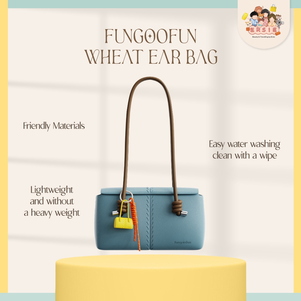 Fungoofun Wheat Eat Bag | Tas Selempang Bahan Silikon Anti Air