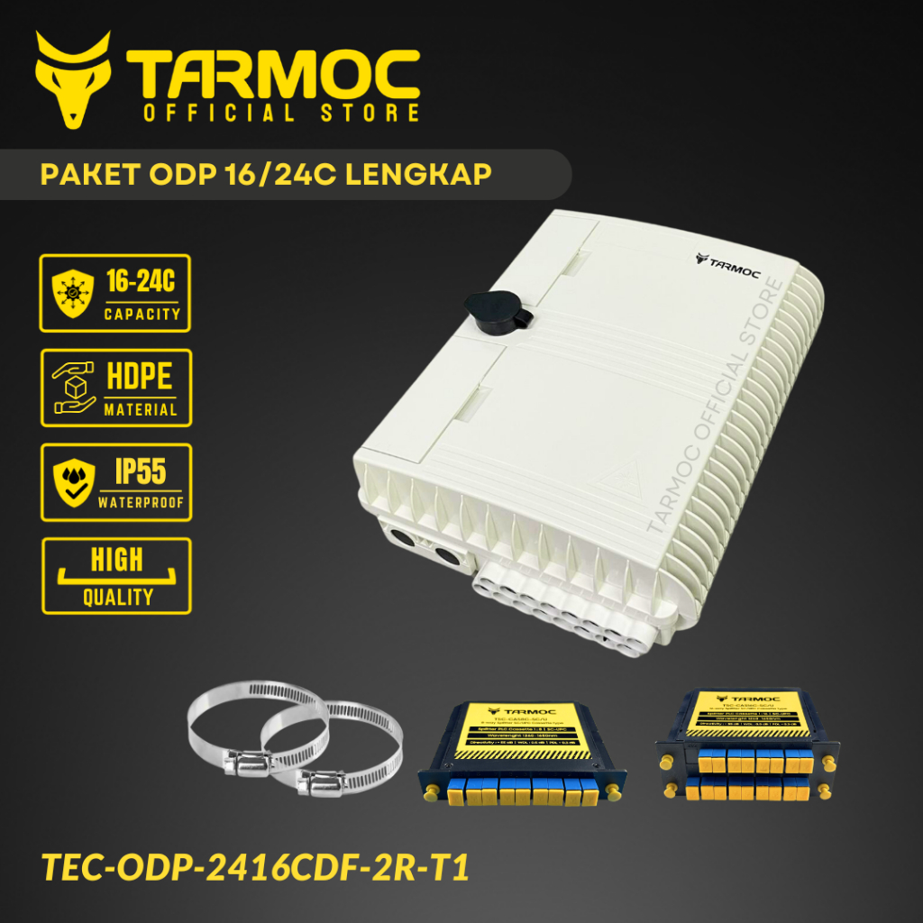Paket Tarmoc ODP 16/24 Core + Splitter Cassette Box | ODP 16 Core | ODP 24 Core