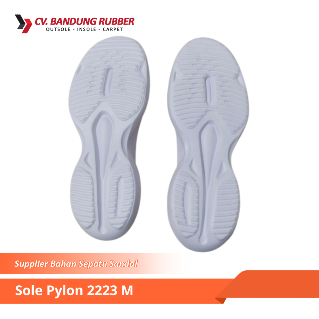 Outsole Sepatu Pylon 2223 M Putih Sol Sepatu Running Pria Sol Sepatu Jogging Sol Sepatu Casual Outso