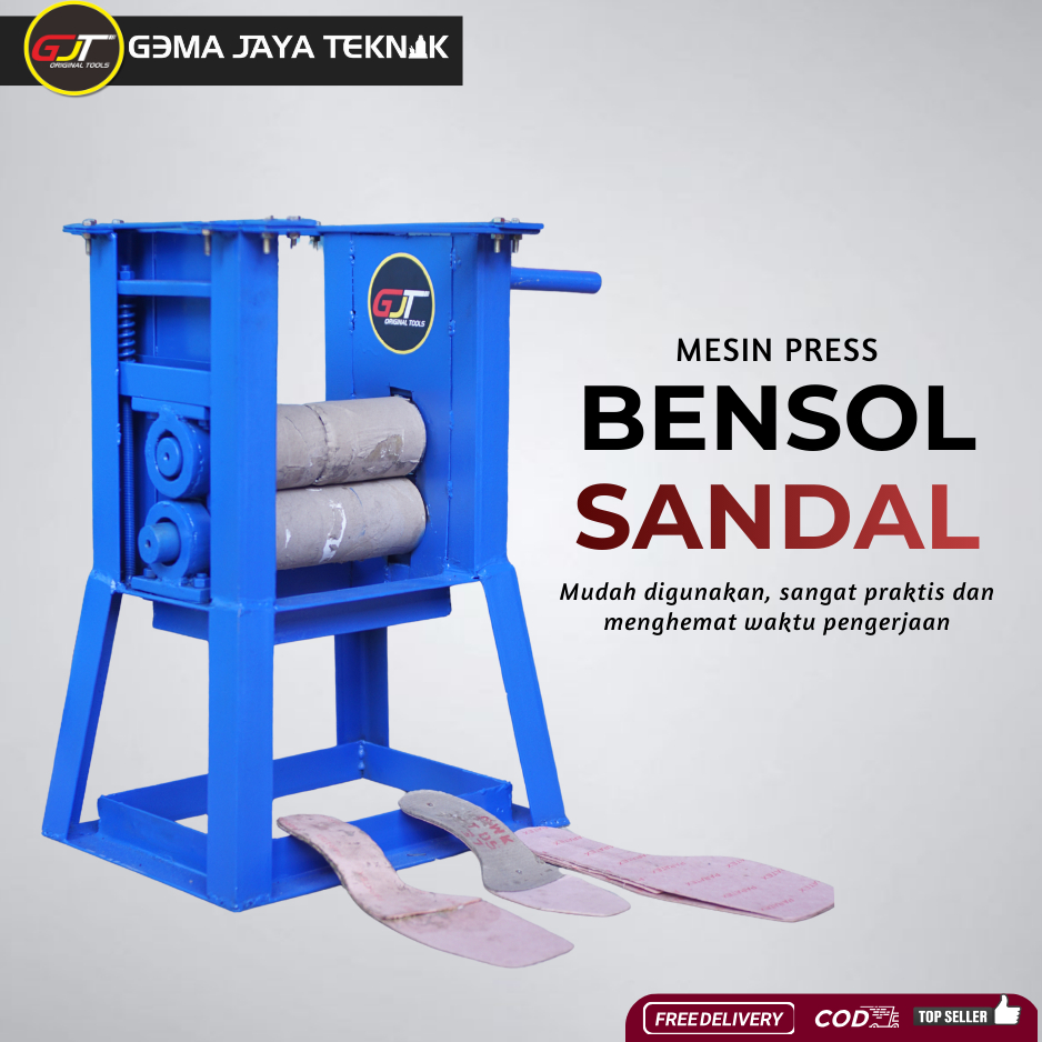 Mesin press bena sepatu - alat press bensol sandal