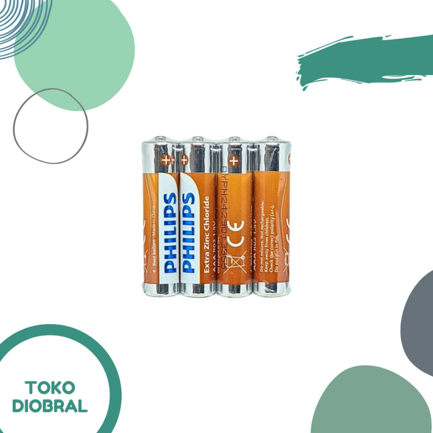 Baterai Philips AAA R03 1.5V