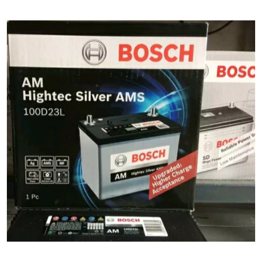Aki Mobil Mazda CX5 ALPHARD Merk Bosch MF SILVER AMS TYPE 100D23L (70 Ah)