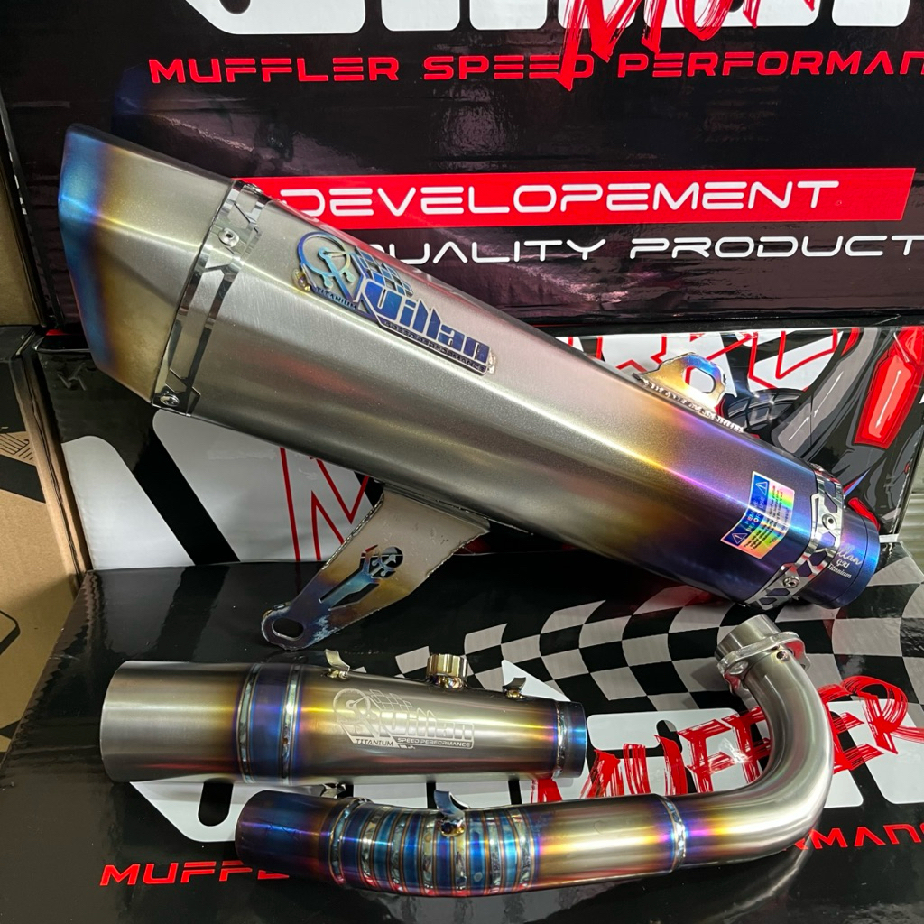 Knalpot Villan GR1 Full Titanium Fullsystem Yamaha XMAX