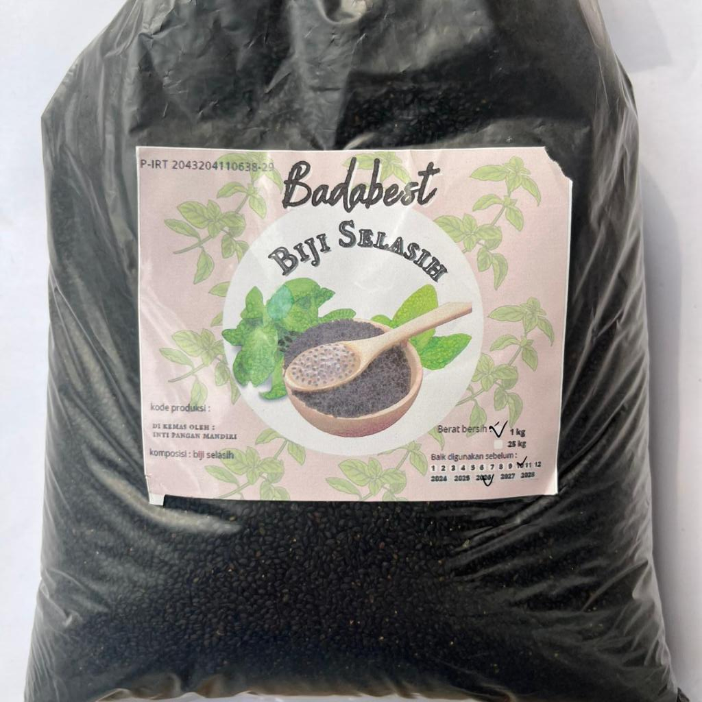 Badabest Biji Selasih Kemasan 1 Kg / Biji Selasih 1Kg
