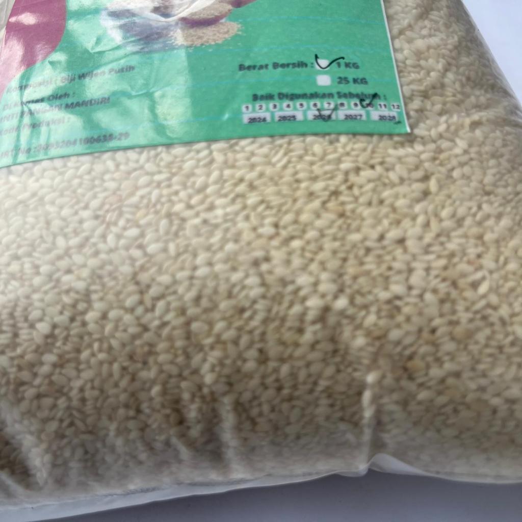 Badabest Biji Wijen Putih kemasan 1Kg / Biji wijen 1 Kg Badabest
