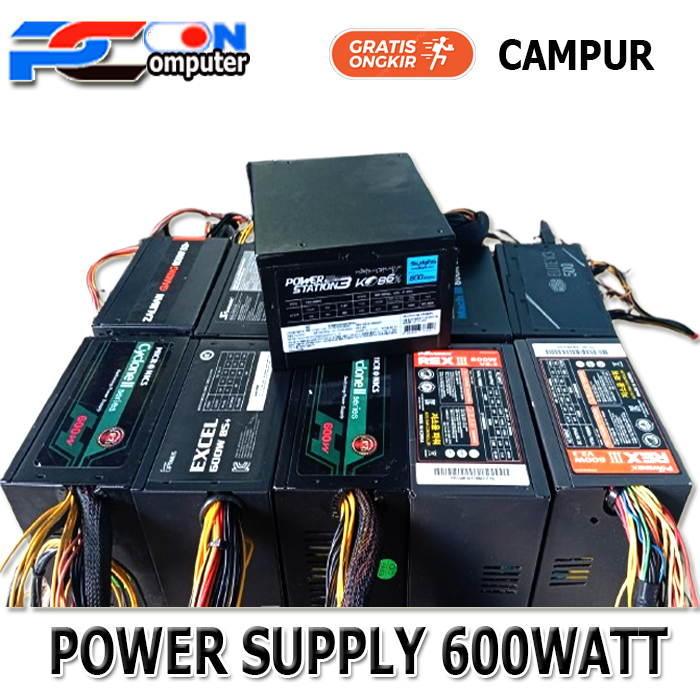 PSU POWER SUPPY 600Watt 600W 80+  pure merk KOREA