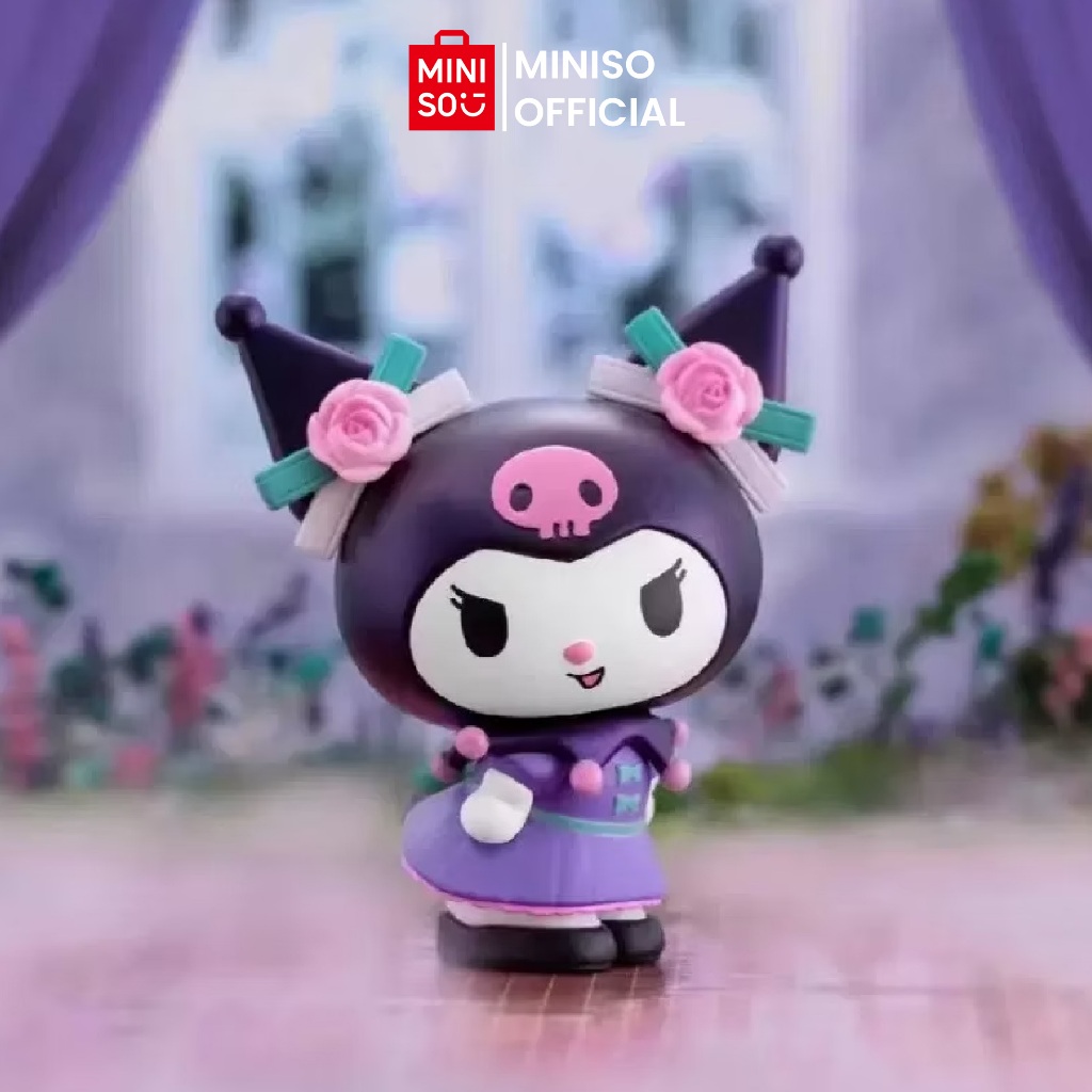 MINISO Kuromi Sanrio Kotak Buta Blind Box Model Figur Kotak Buta Spesial Seri Pesta Kuromi Party Ser
