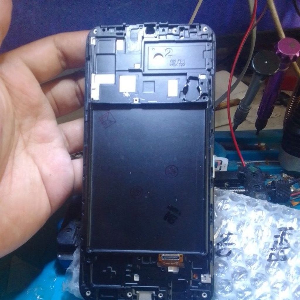lcd Samsung a20 + frame // Tulangan