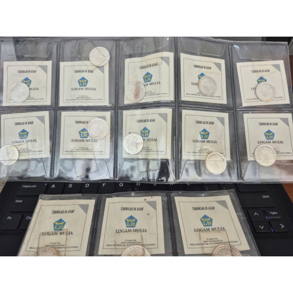 Perak ANTAM Termurah: 5 Dirham Antam, 1 D Antam, 5D Khamsa Antam, Dirham Peruri,  Dirham ABA