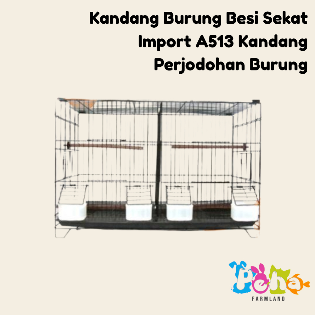 Kandang Burung Besi Sekat Import A513 Kandang Perjodohan Burung