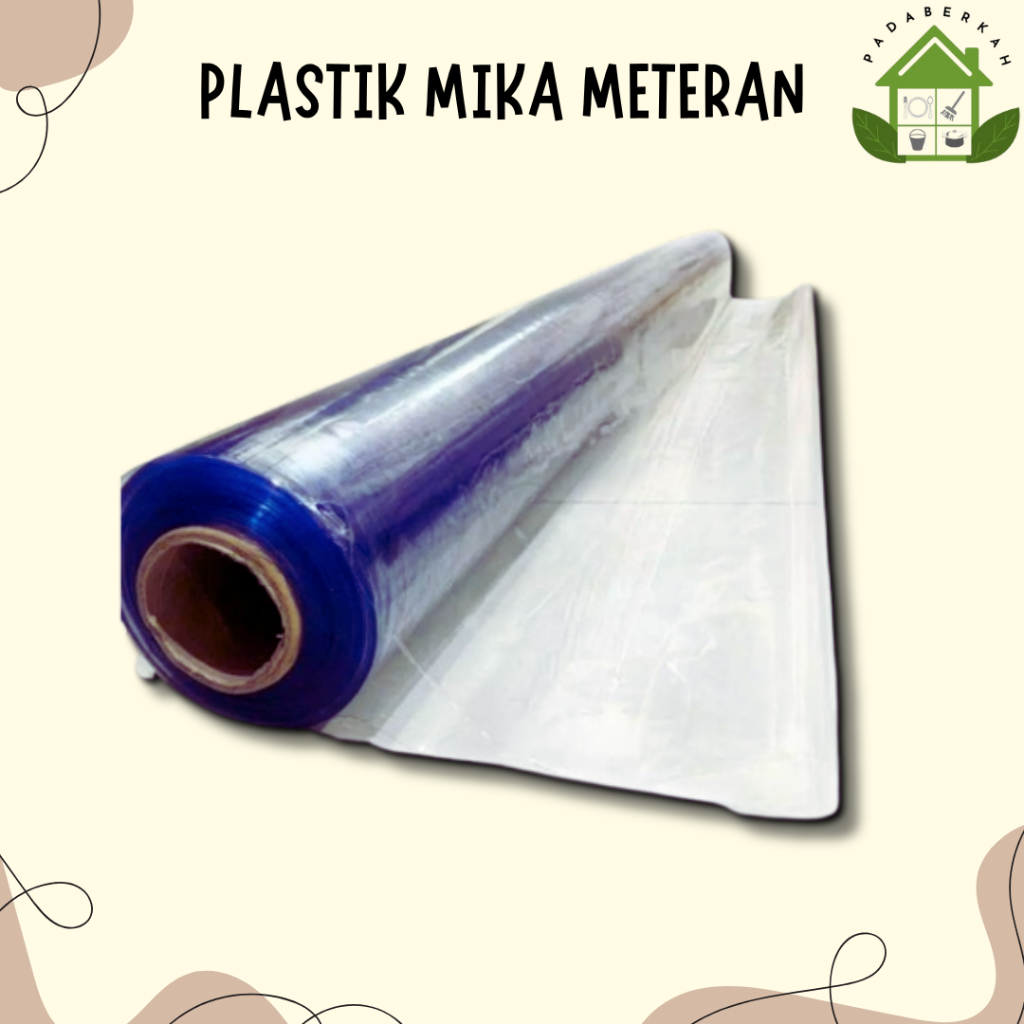 Plastik Mika Bening Lemas Meteran Untuk Meja Makan Ukuran Tebal 0,15mm / 0.19mm