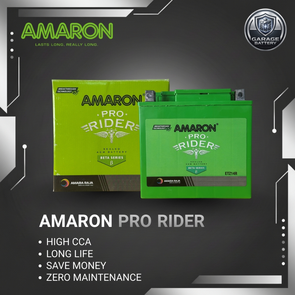 Amaron Aki Kering Royal Enfield Continental 650 ETZ14R / YTX14 12V / 12Ah - Aki Kering