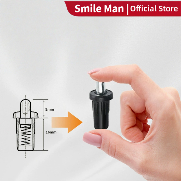 30pcs Pin Engsel Pintu Lemari Spring Door Pin Push Pintu Lemari Pin Penyangga Rak Kayu/Bagikan hal-h