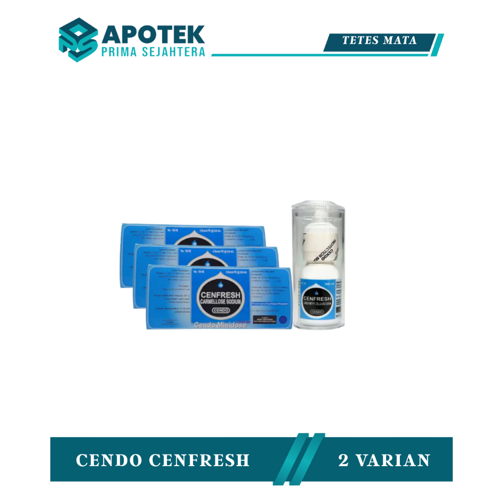 Cendo Cenfresh Minidose 0.6ml - Cendo Cenfresh Botol 5ml - Obat Tetes Mata Iritasi