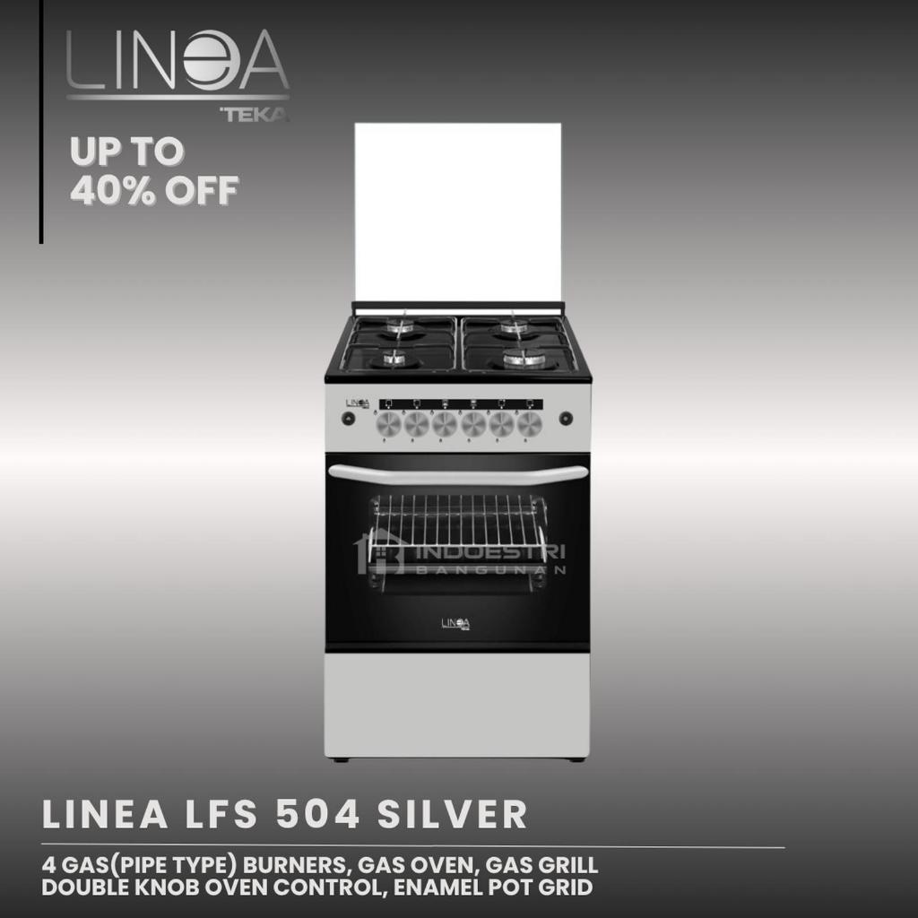 Kompor Gas Freestanding TEKA LINEA LFS 504 SILVER / Freestanding Cooker TEKA / Kompor dengan Oven TE