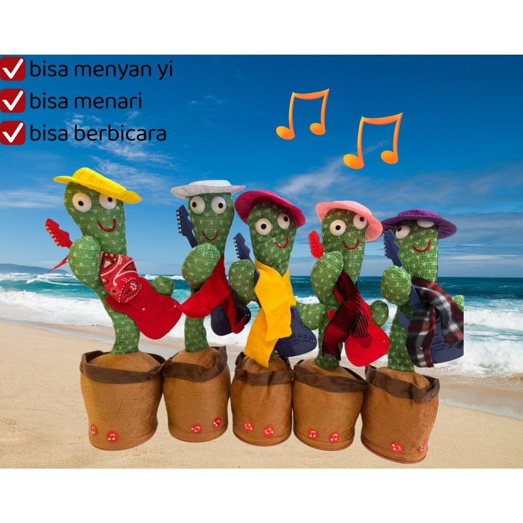 Boneka Kaktus Joget / Kaktus Singing / Kaktus Bicara