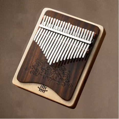 AG Piano Jempol Kalimba Modular 21 Kunci - Piano Jempol Profesional dari Kayu Solid & Papan Jari Log